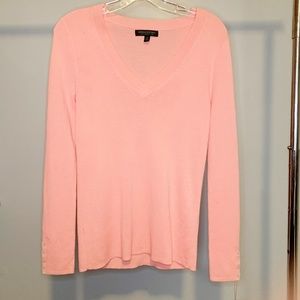 Banana Republic Wool V Neck Sweater Peach M